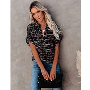 Allimy Women Short Sleeve Blouse